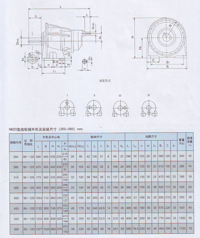 NBZD行星齒輪減速器結(jié)構(gòu)